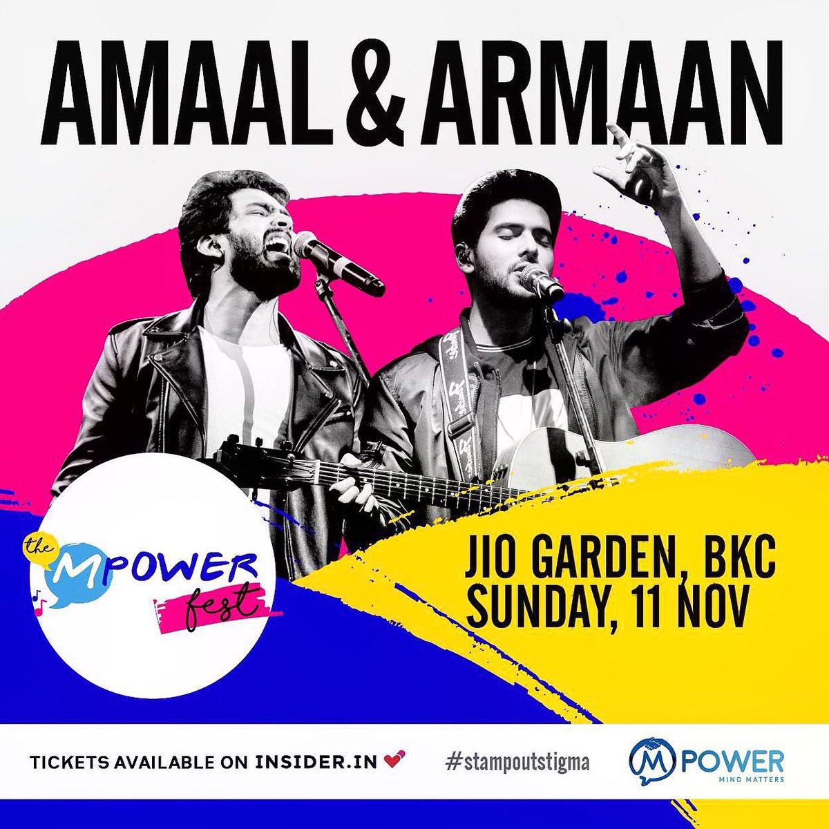 ArmaanMalik22's tweet photo. Mumbai! My brother @AmaalMallik I are super excited to be performing at #TheMPowerFest 2018 this November 11th at @JioGarden 

Come join us and @VishalDadlani @ShekharRavjiani @itsShalmali and get together to raise awareness about mental health

Tickets: https://t.co/5uY9ypURRX https://t.co/qoNlSj71Wp