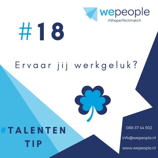 WePeople9's tweet photo. *Talententip* Ervaar jij werkgeluk? Zie hier de 4 voorwaarden voor meer werkgeluk:
1. Zinvol werk kunnen doen
2. Uitgedaagd blijven
3. Goed samenwerken
4. Erbij horen https://t.co/XxZehSoGgi