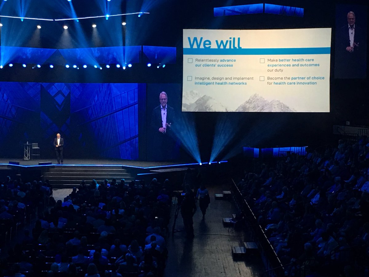 MichaelDraheim_'s tweet photo. Brent Shafer keynote. “We will” focus!
Dealing with the challenges of health care. @CernerAustralia https://t.co/e4n6WcJ1e3
