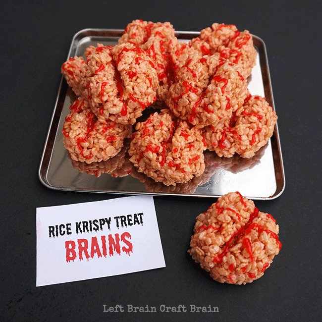 These sweet and spooky homemade "brains" from <a href="/craftbrain/">LeftBrainCraftBrain</a> are a perfectly creepy Halloween treat.  bit.ly/2Ogf5i8