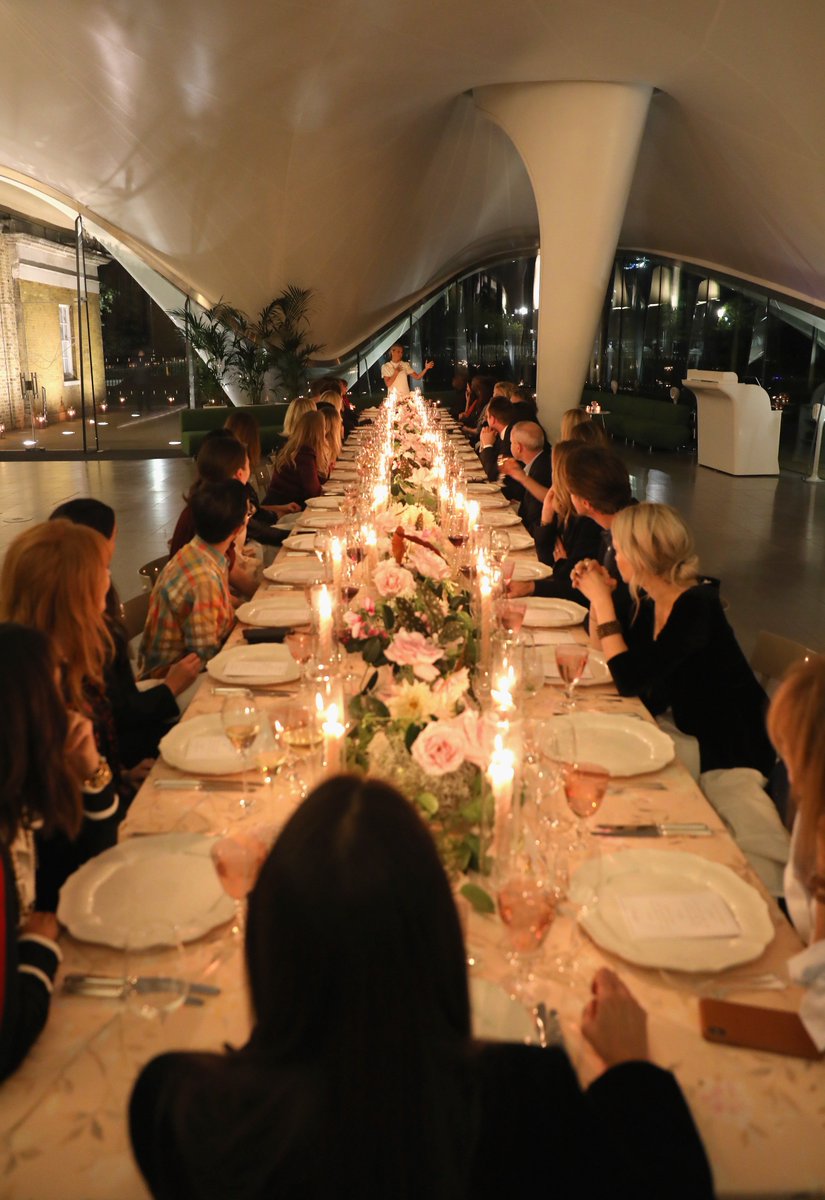 Beautiful dinner celebrating <a href="/goop/">goop</a> 10 year anniversary at the Serpentine Sackler Gallery last night hosted by <a href="/GwynethPaltrow/">Gwyneth Paltrow</a> and Elizabeth Saltzman