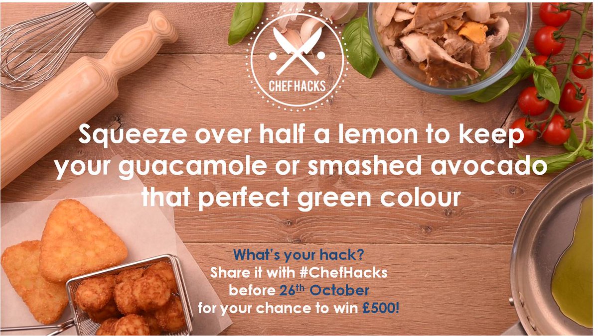 AvikoUK's tweet image. Keep your avocado fresh and tasty by adding a squeeze of lemon juice #ChefHacks #WednesdayWisdom