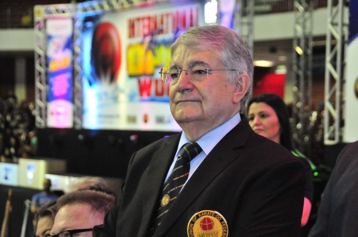 wukfonline's tweet photo. Osvaldo Messias de Oliveira is the Honorary President of WUKF and President of CBKI Brazil. Pictured at the recent WUKF International Open in Brasilia City. 🇧🇷 #WUKF #cbki #karate #martialarts https://t.co/0VOzirRsP8