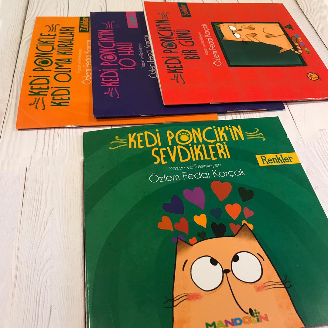 Ponçik yanaklı Kedi Ponçik biraz zıpır, biraz oyuncu…  Kedi Ponçik’le sayıları, şekilleri, zıtlıkları ve renkleri öğrenmeye hazır olun. Özlem Fedai Korçak’ın yazıp resimlediği “Kedi Ponçik” serisi inkilap.com ve tümkitabevlerinde.