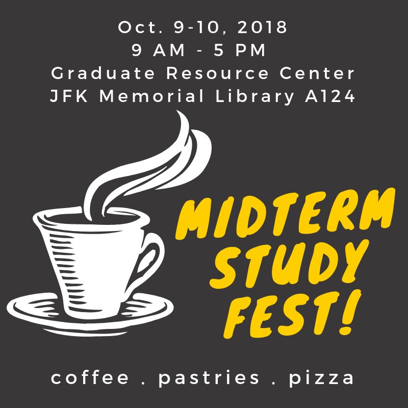 CalStateLAGrad's tweet photo. Graduate and postbac students! Come by the Grad Studies Office &amp; GRC for snacks, stay to study! 1st come 1st served! 🍕🍕☕☕🍪🍪 #midtermstudyfest #midterms #graduatestudents #graduatestudies #highereducation @CalStateLA https://t.co/uzGK63NYIy