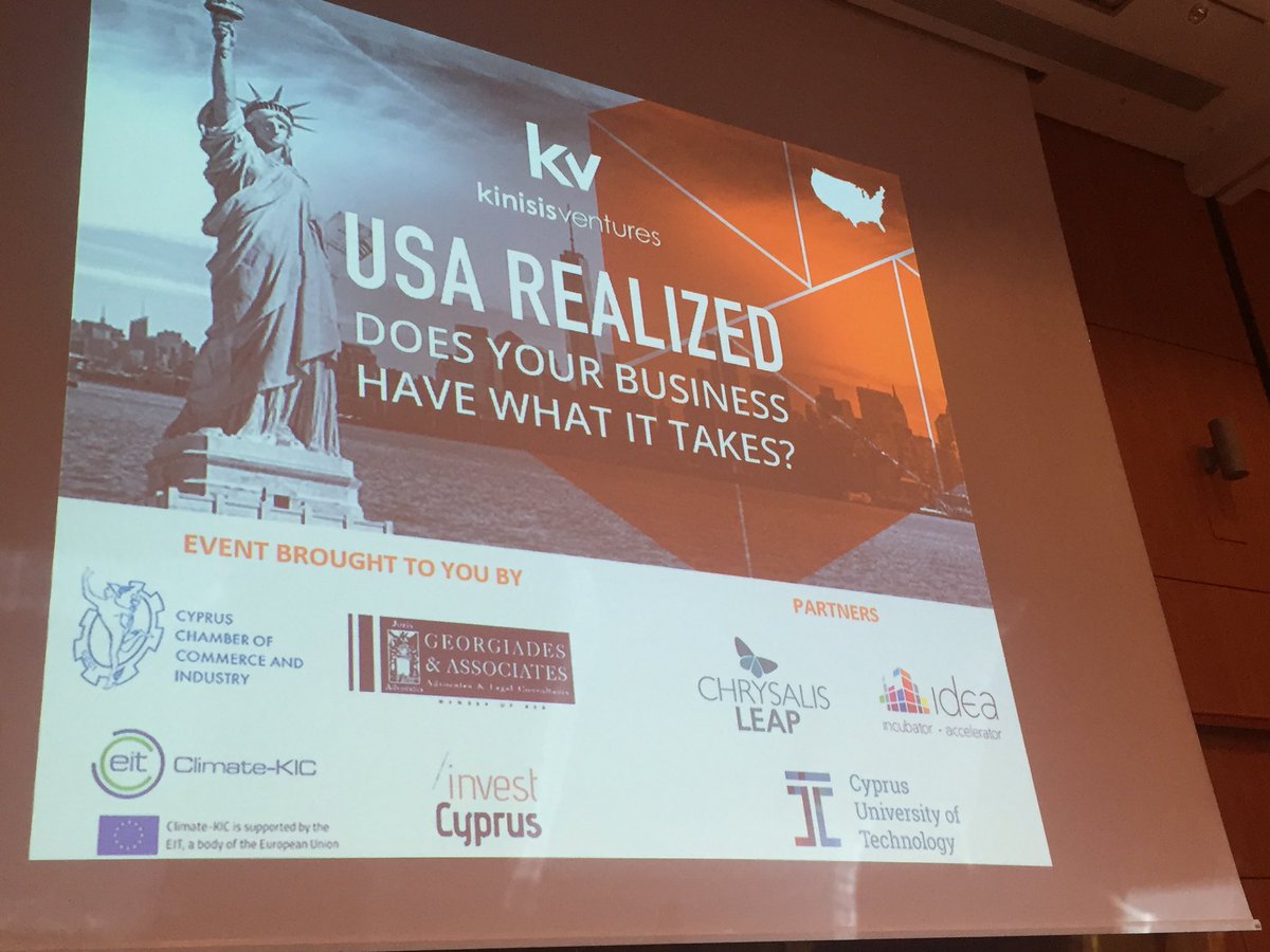 USA realized..... Does your #INNOVATION Business has what it takes ??  #now #Cyprus. Supported by <a href="/CCCI_Cyprus/">Cyprus Chamber of Commerce and Industry</a>