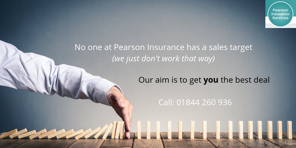 PearsonPolicies's tweet image. We will not sell something to reach a goal - we want you to return to #Pearson #Insurance year after year... because you get a great service at a very reasonable rate. Call 01844 260 936 to speak to a human...