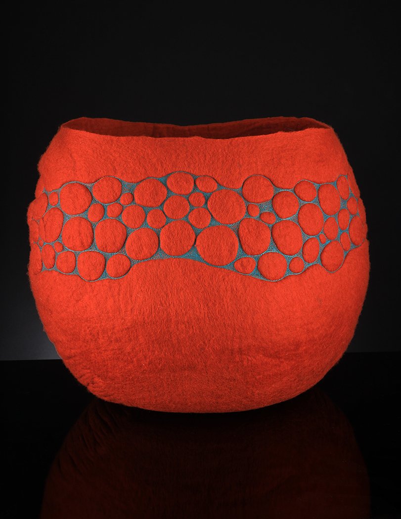GrovewoodVill's tweet photo. #AmericanCraftWeek continues! Local fiber artist Kendall White will be in the gallery this Sat. from 11am-4pm demonstrating the wet felting process she uses to create sculptural wool baskets and merino wool neck wraps. #Asheville https://t.co/rqb4d1XULu