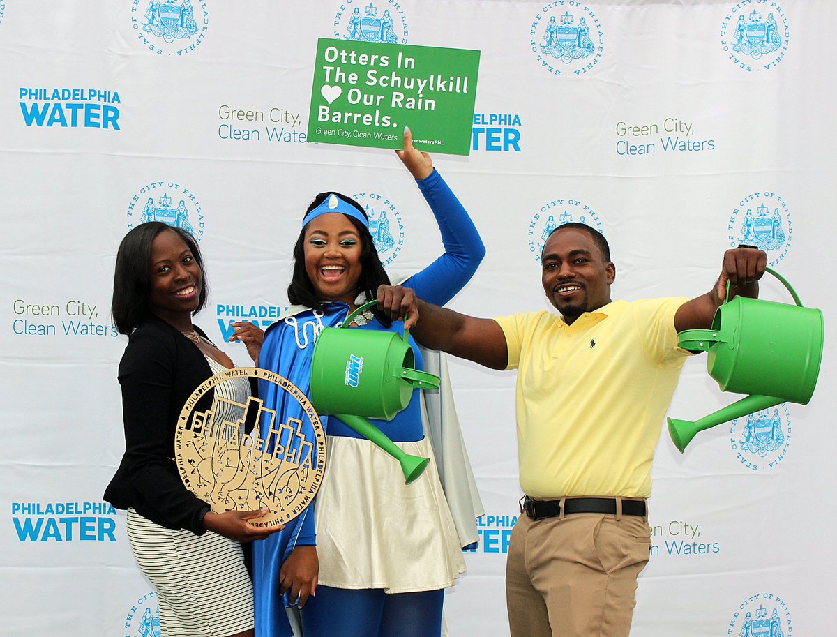 Tomorrow = #ImagineADayWithoutWater! Get a free crash course on the biggest local pollution sources impacting Philly rivers + be part of the solution by joining the army of #RainCheckPHL participants who've greened their homes with our support: phillyh2o.info/discovery-cent… #ValueWater