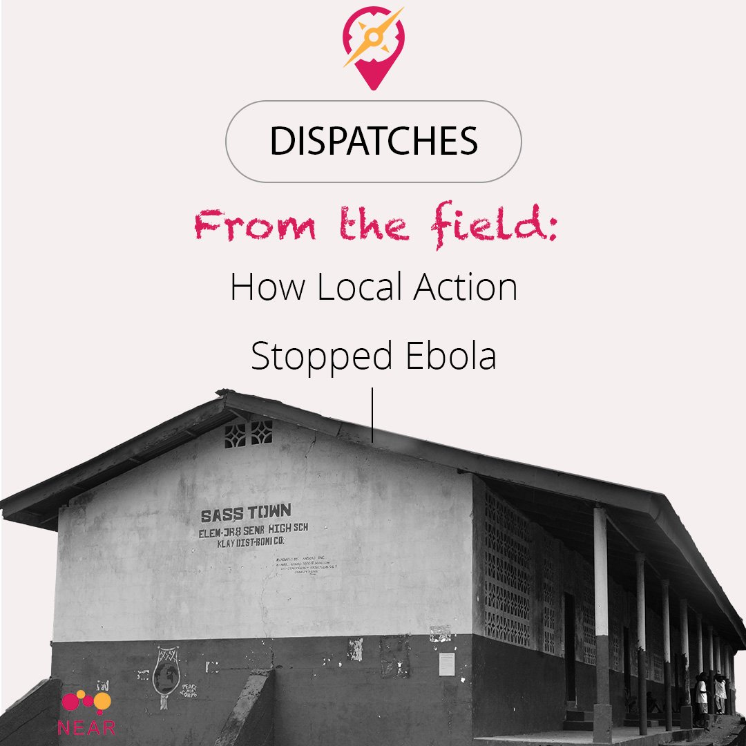 NEAR_Network's tweet photo. Dispatches from the field: CHI and how local action stopped Ebola in Liberia. https://t.co/W17pFzO2Hi … #LocaliseAction #Dispatchesfromthefield #SassTown #CHI #NEAR_Network @gatesfoundation @communityheal10 https://t.co/t0CLrk7dLP