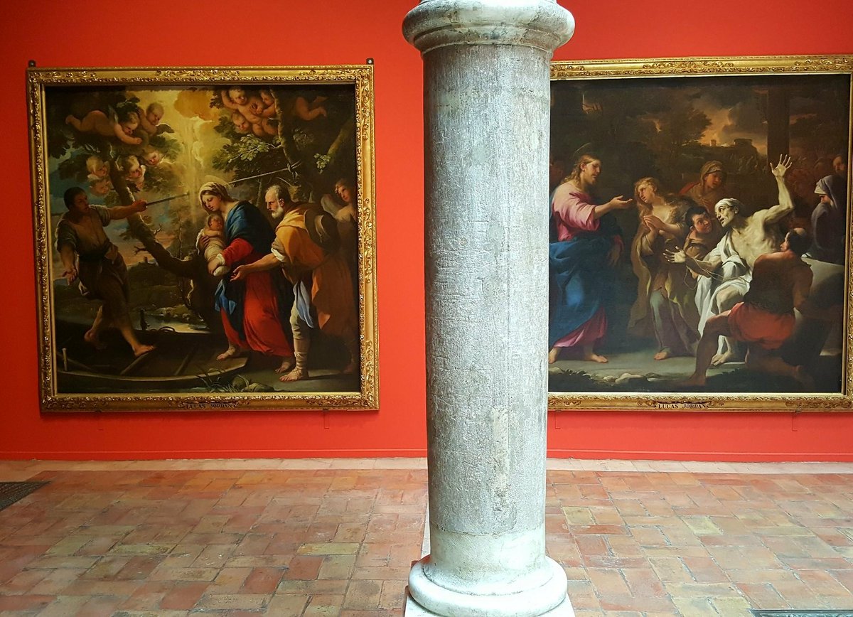 CopeZaragoza's tweet photo. El Palacio de Sástago de @DPZaragoza, expone a partir de mañana 10 de octubre, la colección #Santamarca, una de las mejores colecciones de pintura de España. Incluye seis cuadros de #Goya de la serie "Juegos de niños" y tres lienzos de Luca Giordano. https://t.co/1EtPVJD7Xx