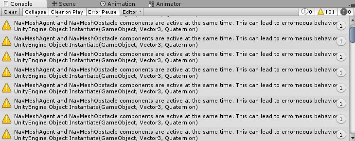 yasu_tokushi's tweet image. あー……、めっさエラーでてるわー……。
#Unity #NavMesh