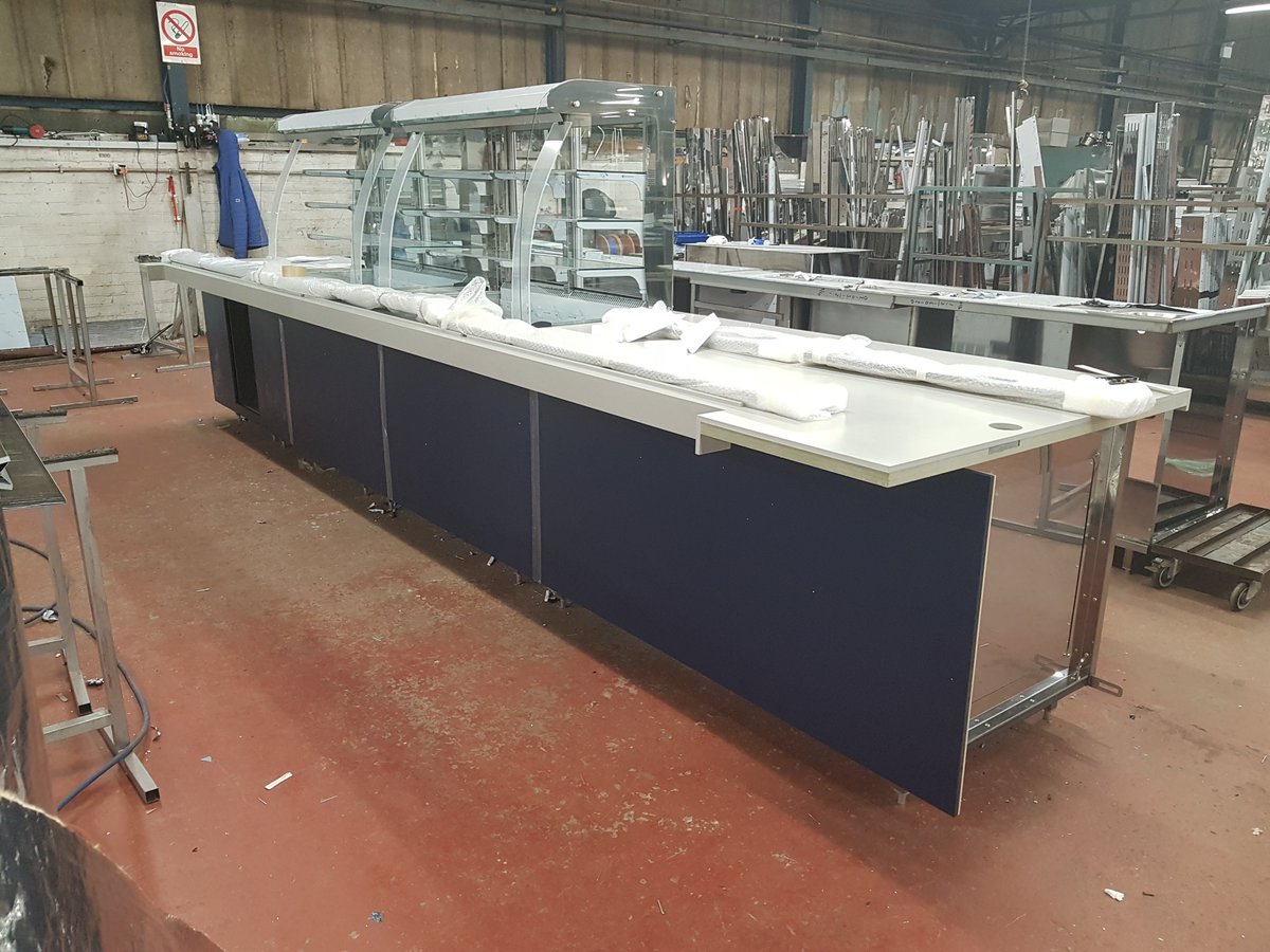 GSGroup7's tweet image. Pre-Delivery photo's of a @er_moffat counter and back bar  for a school that are been installed next week