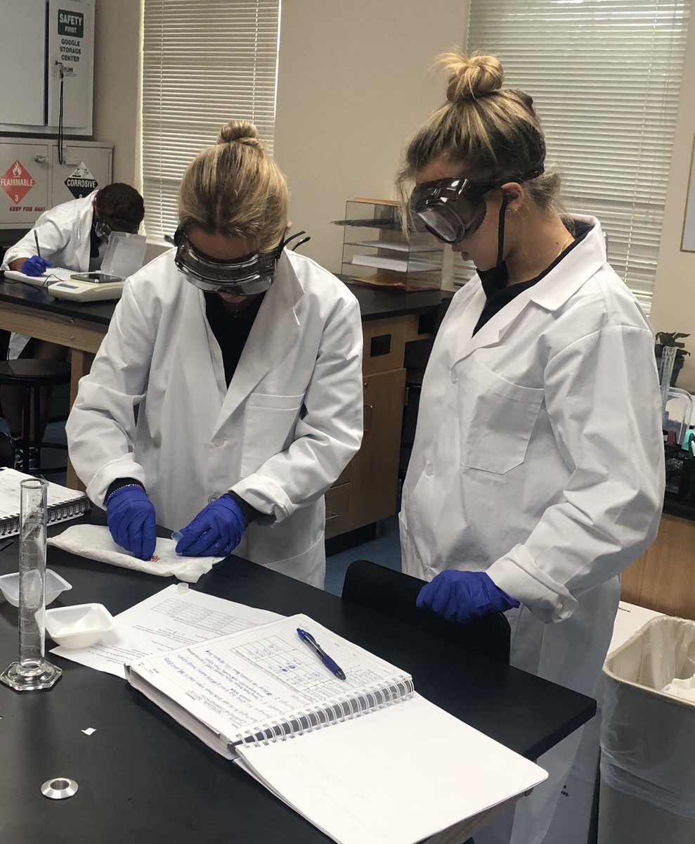 principalsully's tweet photo. Chemistry fun measuring density and identification of metals. #millerdriverocks @GulliverSchools https://t.co/04lxuiQ59g