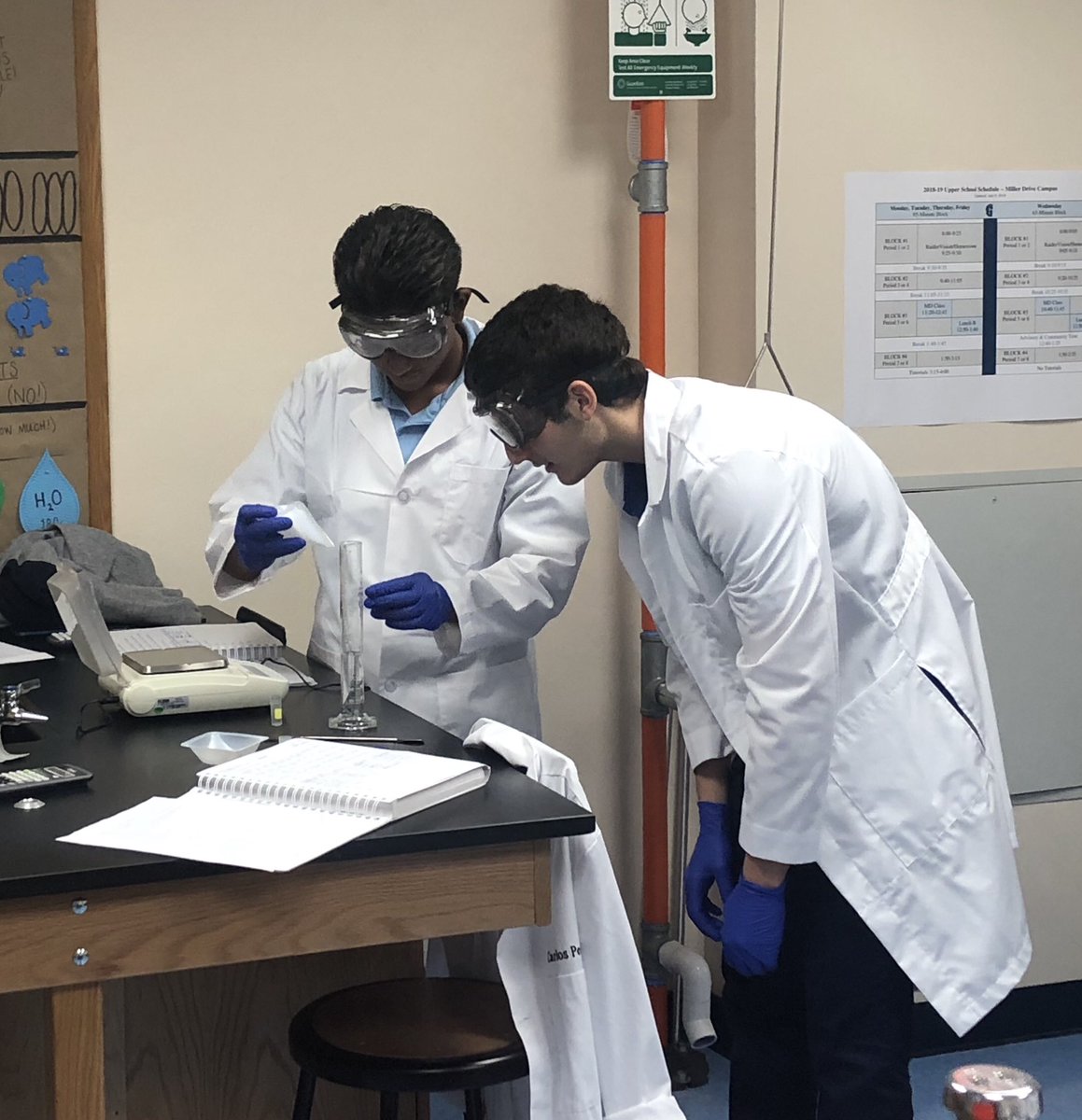 principalsully's tweet photo. Chemistry fun measuring density and identification of metals. #millerdriverocks @GulliverSchools https://t.co/04lxuiQ59g
