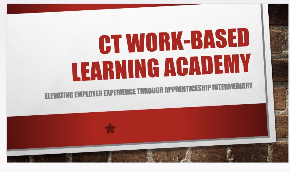 Presenting with <a href="/CWPJobs/">Capital Workforce Partners</a> <a href="/CTDOL/">CT Dept. of Labor</a> <a href="/CSCUnews/">CSCU</a> at <a href="/SkillsCoalition/">National Skills Coalition</a> Skills in the State’s forum on efforts to establish apprenticeship intermediaries in CT.