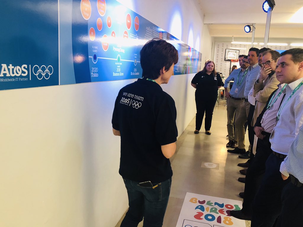 Ángels Martin, General Manager for the Olympic Games at <a href="/atos/">Atos</a> explaining the technology evolution of the Olympic Games at Youth Olympic Games #BuenosAires2018 Technology Operation Center #Atosteam <a href="/AtosArgentina/">Atos Argentina</a>