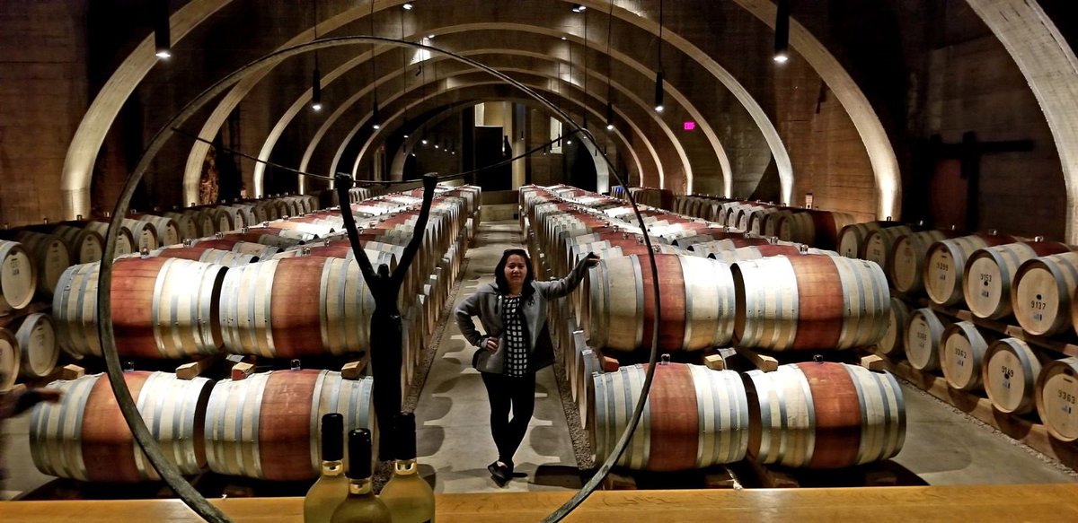 The Barrel Room at <a href="/MissionHillWine/">Mission Hill Family Estate</a> #visitwestside #westwinetrail