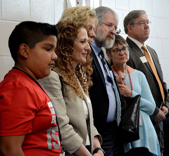 LimaCitySchools's tweet photo. State Superintendent Paolo DeMaria, State Rep. Bob Cupp and State School Board Members Tess Elshoff and Linda Haycock visited South Sci Tech today. This school has made great gains and deserved this special day. https://t.co/Ifkp9ltpB1