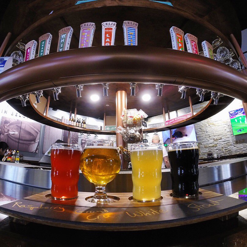 CelisBeers's tweet photo. What four Celis beers would you chose for your beer flight? Always available in the taproom for $10 #beerflight #austinbreweries #craftbeer #atxbeers https://t.co/bp28fg4ozL