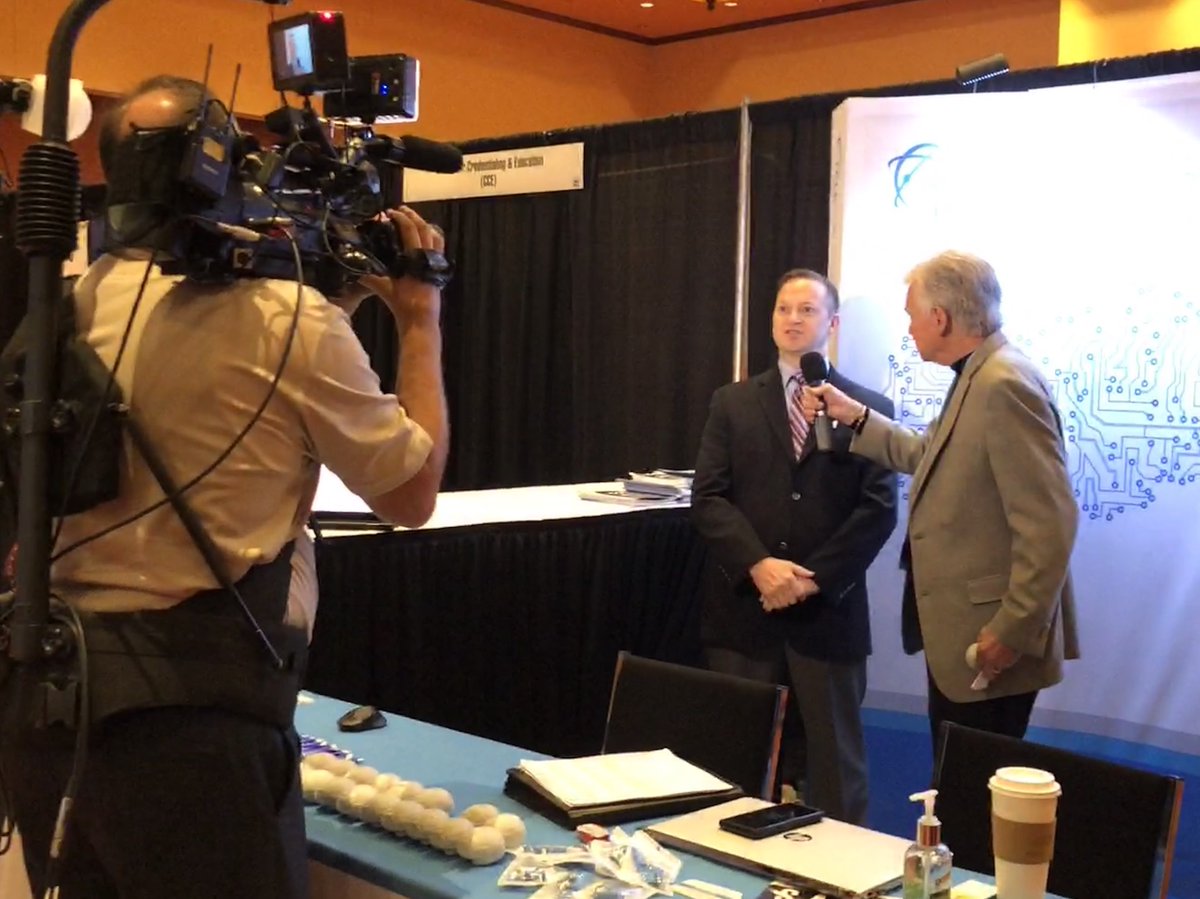 telespecialists's tweet photo. TeleSpecialists' Chief Strategy & Growth Officer Reece Nanfito giving an interview at #TTSPS2018. https://t.co/I4j8ARjUoa