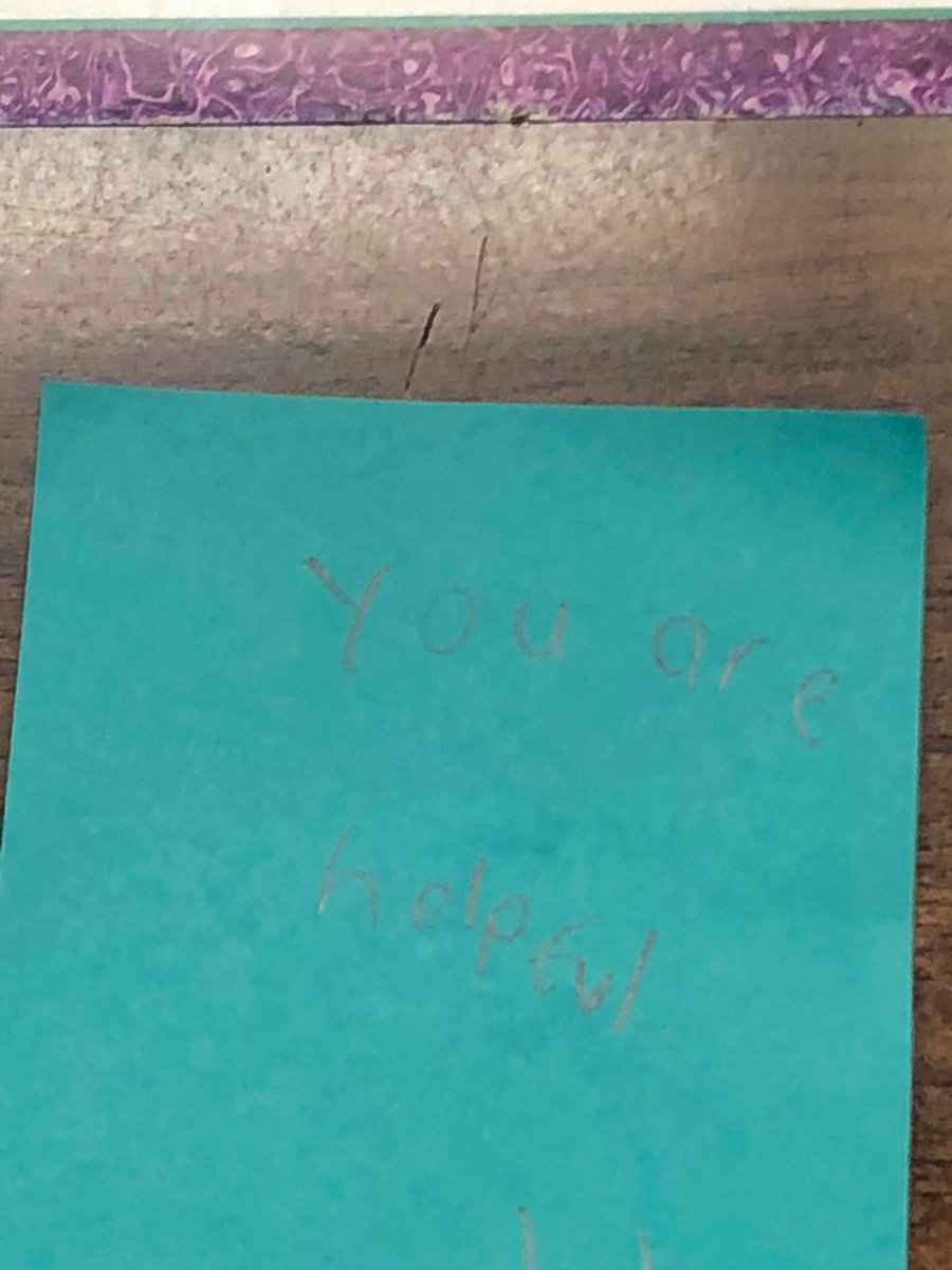 cdeditz1's tweet image. Did a super quick SEL activity in the classroom.  Students wrote down something nice about another student (I gave them the name of someone they may not know well or be friends with) in the classroom.  Kids came back to the notes after PE.  #1D1T1M #cd87