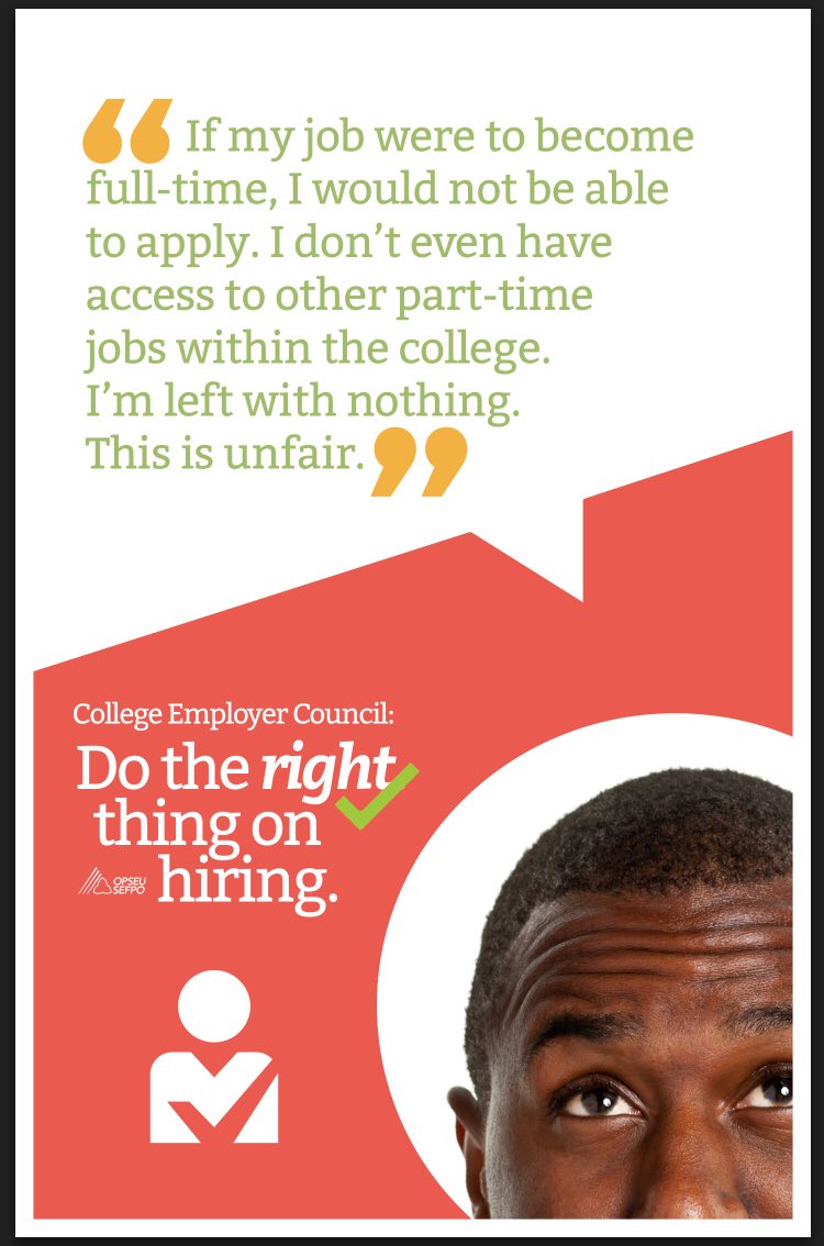 CAATSupport_PT's tweet photo. As a part-time college support worker, our experience should count for something!  #fairness https://t.co/mSZtYpZUbs