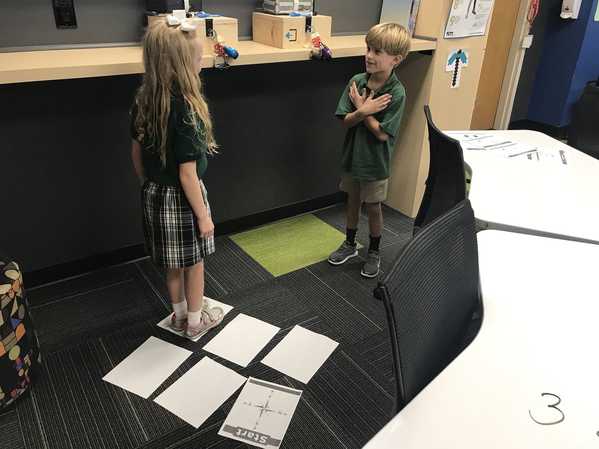 ainsleymessina's tweet image. 1st grade made paper programs and ran their program using only arm movements as symbolic instructions #algorithms #codingunplugged #firstgrade #1stgrade #school #code #programming #program #computationalthinking