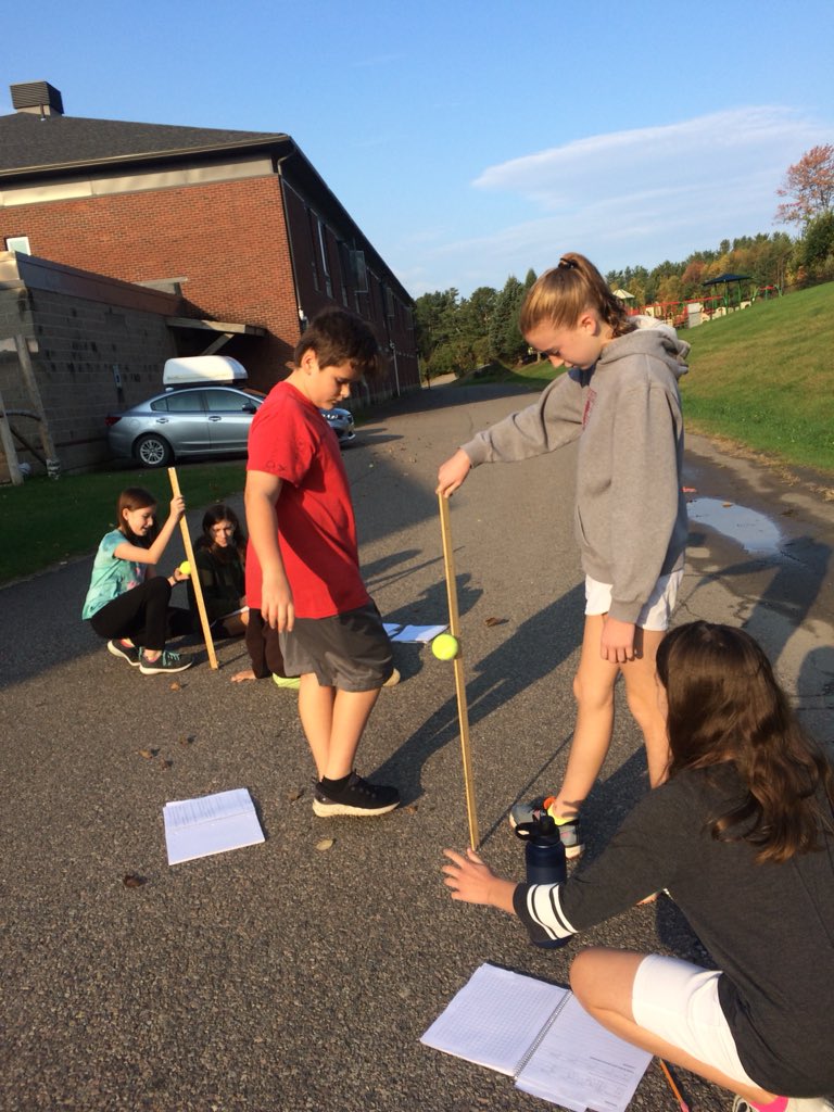 mdcarpenter's tweet photo. Just because it’s nice out in VT in October! #bfairfax 6th grade explores the concept of potential &amp; kinetic energy. #FWSU https://t.co/9jtQ4DptyO