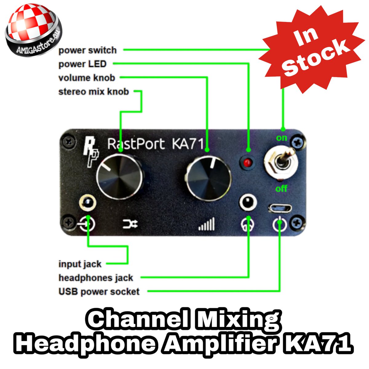 AMIGAstore's tweet photo. #InStock
Stereo Channel CrossMixing #Headphone #Amplifier #KA71
Designed for #Amiga #computers.
Check this & more new stuff at @AMIGAstore™
https://t.co/00B7UTmvWc
#FallTime ▶️ #AMIGAstore™
#RetroGaming #RetroStore #RetroInformática #RetroComputer #Amiga_Store #AmigaComputers https://t.co/zrgwvvgbHs
