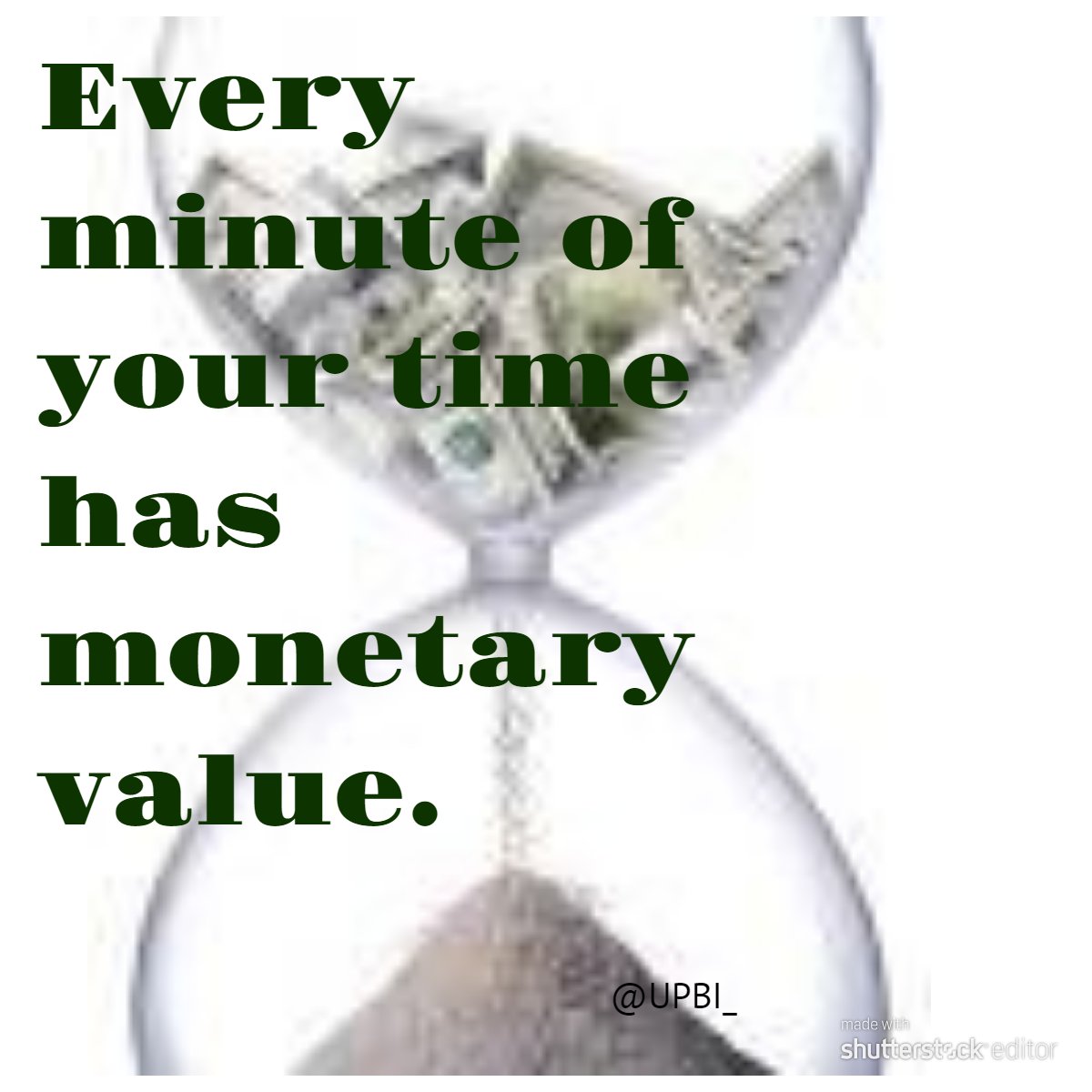 🚀🚀Tuesday Tip 🚀🚀

Nothing's more valuable than your time,so take that into consideration when you are planning your schedule and day-to-day duties. Every second you spend doing something unrelated to your business is money and opportunities wasted. #TimeConscious #TimeIsMoney