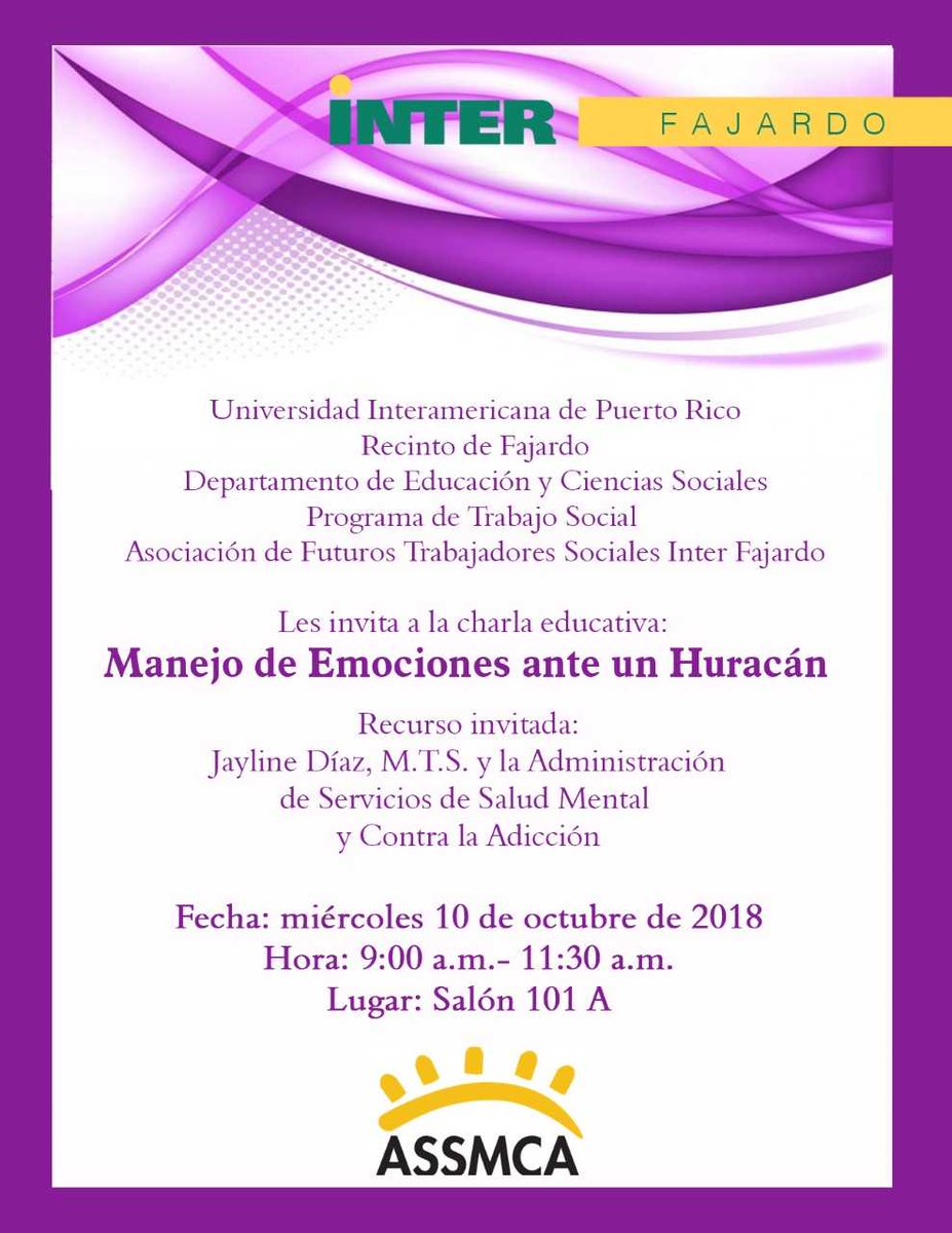 InterFajardo's tweet photo. Manejo de Emociones ante un Huracán https://t.co/R1if1aUO5c