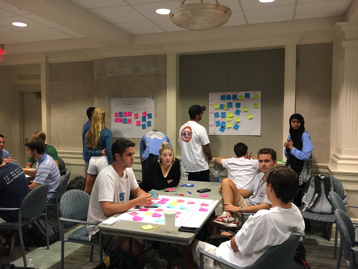Susan Greene (@susanpgreene) on Twitter photo <a href="/ShufordProgram/">UNC Shuford Program in Entrepreneurship</a> <a href="/UNC/">UNC-Chapel Hill</a> ECON 325 Theories and Practices of Entrepreneurship students hard at work #designthinking #POV #HMW #startups <a href="/ShufordProgram/">UNC Shuford Program in Entrepreneurship</a> <a href="/UNC/">UNC-Chapel Hill</a> ECON 325 Theories and Practices of Entrepreneurship students hard at work #designthinking #POV #HMW #startups 