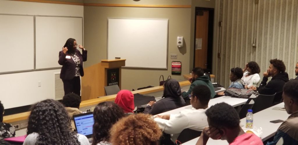 witnsbe's tweet photo. "I'm playing chess while you're playing tic-tac-toe."
Thank you Deborah Wright, Dean of the College of Professional & Continuing Education, speaking on complacency and how we need to be aware of it so we can strive for continuous improvement.
.
.
.
#nsbe #witnsbe #wit #witdeans https://t.co/WOcxK4Bb6i