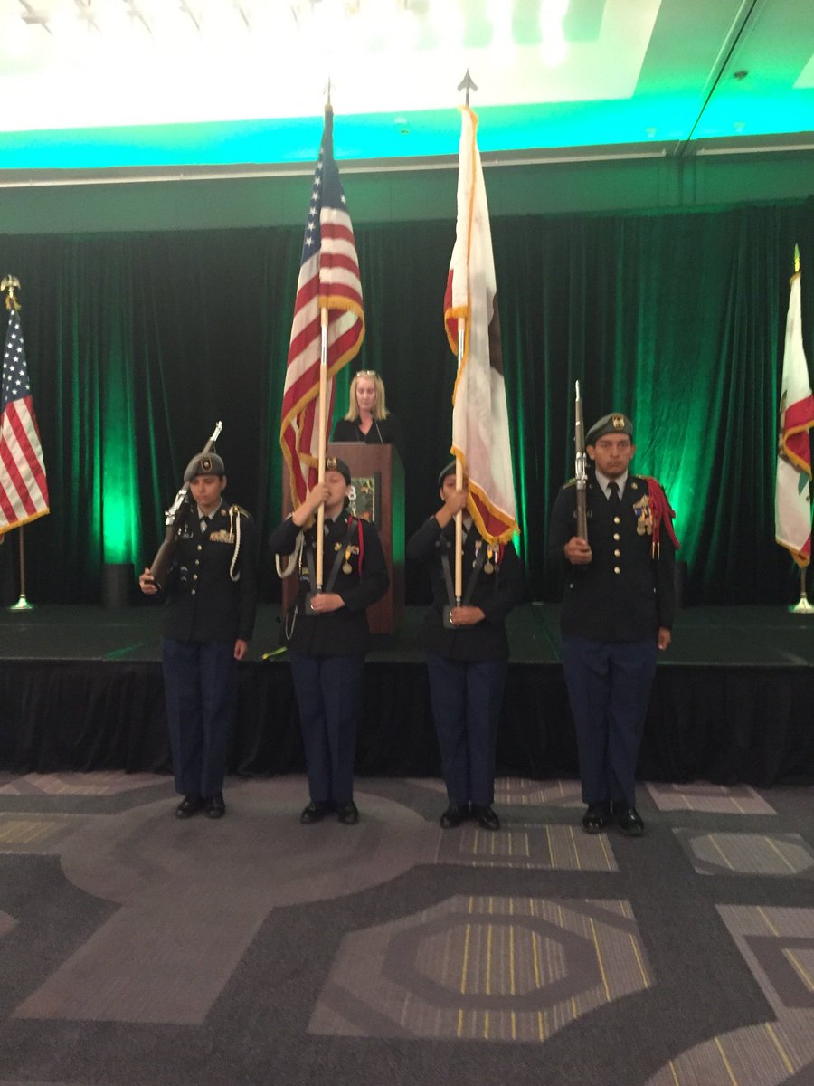 The <a href="/CATitleIConf/">CA Title I Conf</a>. The JROTC Color Guard from Paramount High School presented the Colors.