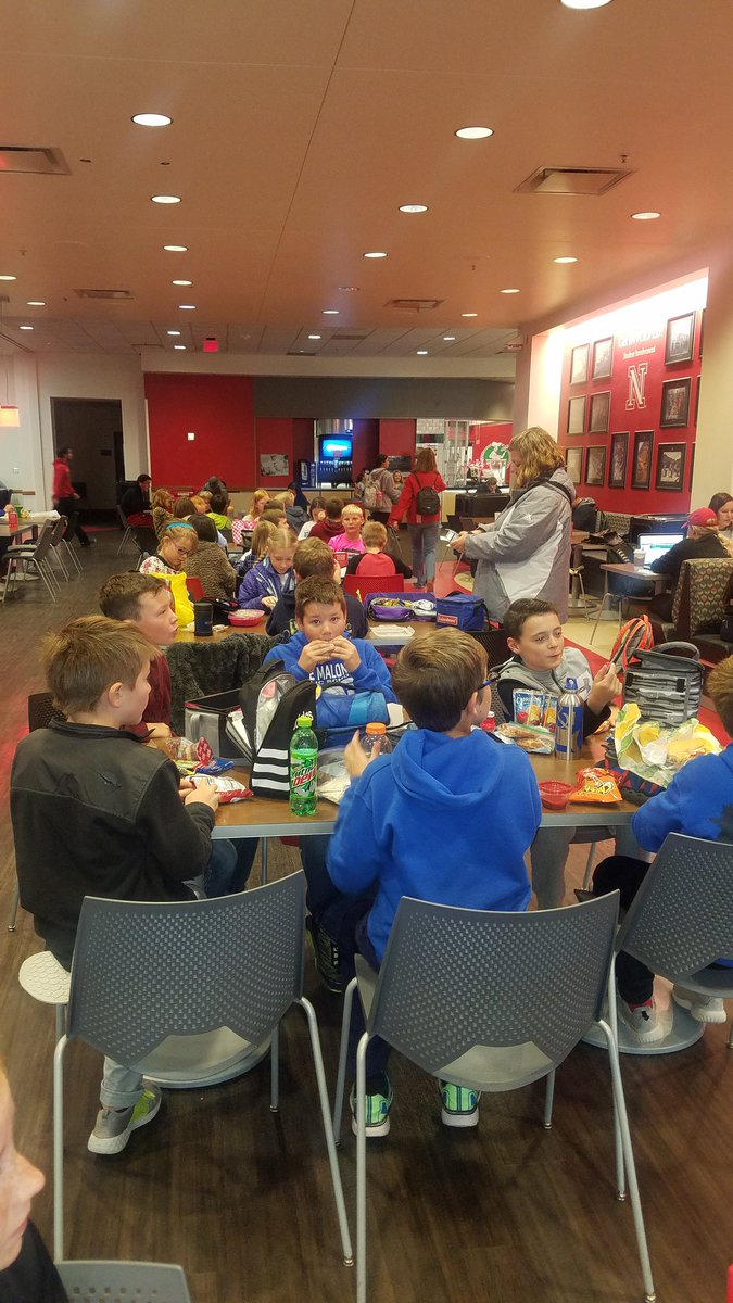 Eating at UNL student union! #fieldtrip #GBR