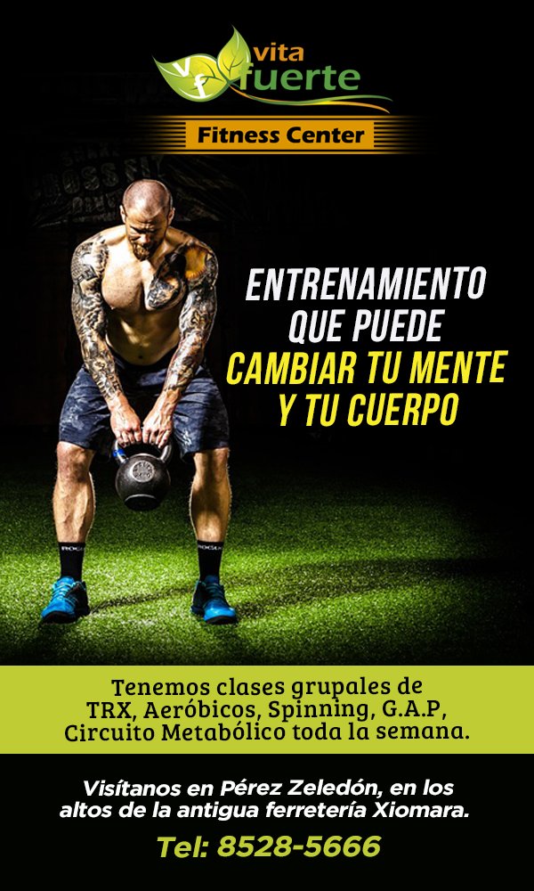 Si buscas entrenamientos funcionales, clases y una moderna variedad de máquinas para #ejercicios, en Vita Fuerte Fitness Center te esperan. 
Solicita más información al: 8528-5666 💪😀