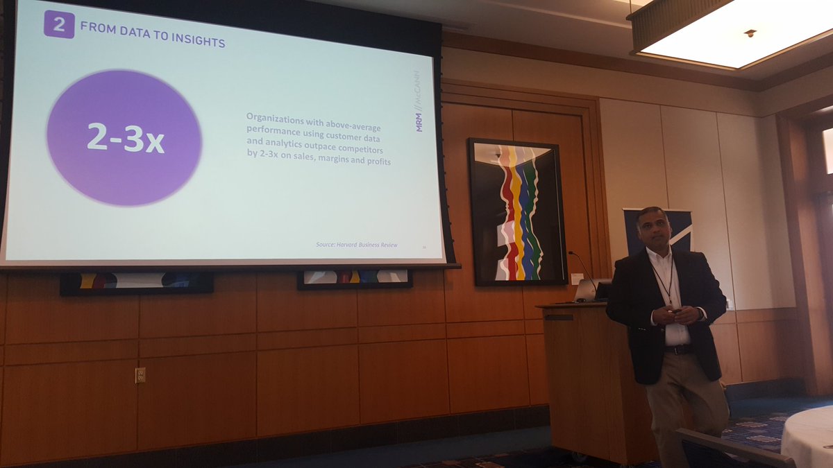 TeresaLynnComm's tweet image. Organizations with above average performance using customer data outpace competitors by 2-3x on sales, margins &amp;amp;profits. #amawm