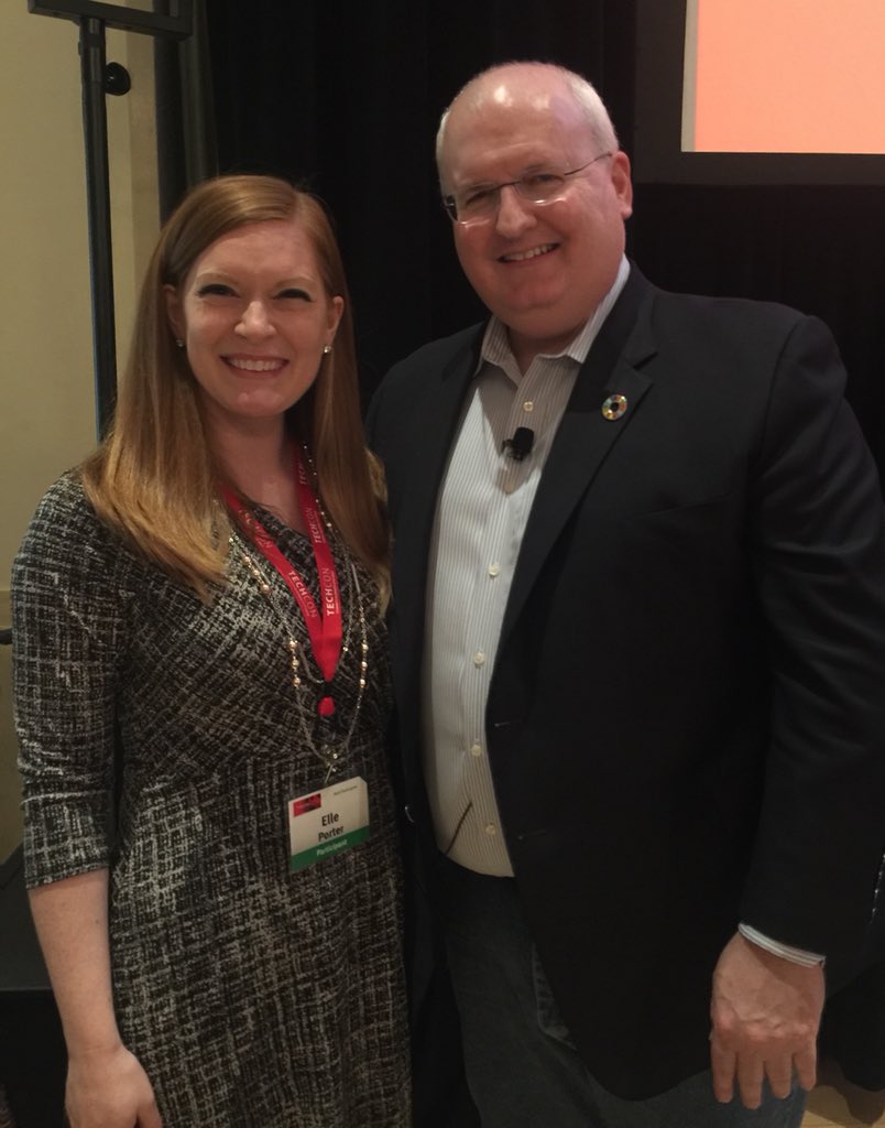 GingerElle07's tweet photo. When you see your future CEO wearing a Sustainable Development Goals pin you politely ask to take a photo and stand proudly next to him! #DuPont #SDGs #TECHCON2018 https://t.co/mG9v9R1Btr