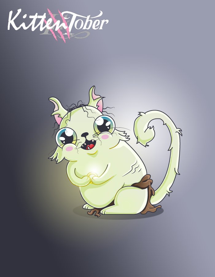 Day 9 - Precious
#KITTENTOBER !! "It came to me, my own, my love, my precious!"
#cryptokitties <a href="/cryptokitties/">CryptoKitties</a> #characterdesign #Inktober2018