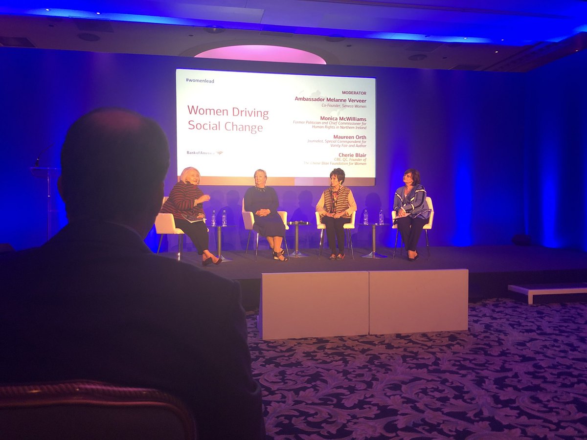 Monica McWilliams - chief commissioners for human rights. Talking about her journey on the “peace talks” she never believed that she would get elected.  #wavegoodbyetodinasoars <a href="/UpThinkWorks/">UpThinkWorks</a>