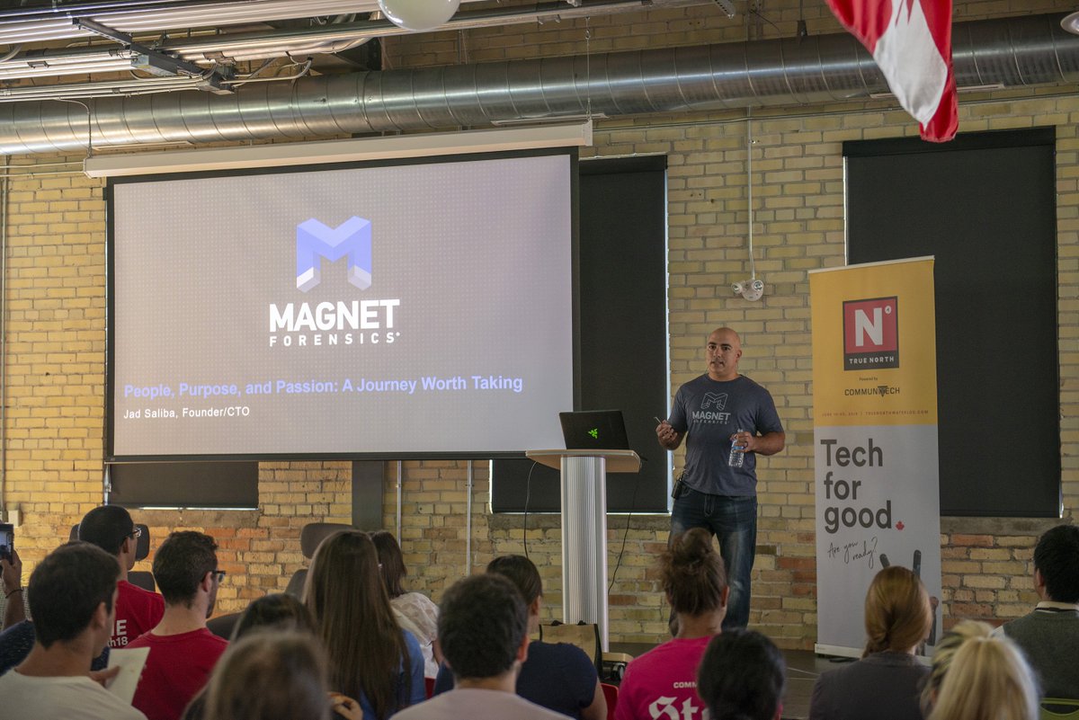 Our Founder &amp; CTO, <a href="/JadAtMagnet/">Jad Saliba</a> was happy to speak <a href="/Communitech/">Communitech</a> for their Pizza with the Prez series. He shared some great info about what drives our purpose <a href="/MagnetForensics/">Magnet Forensics</a> and much more. Check out the livestream here: ow.ly/v3Q830ma7ay