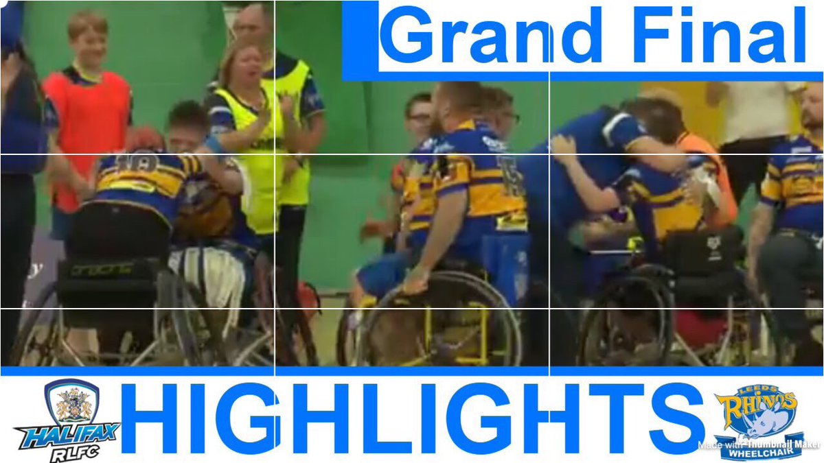 Wheelchair Rugby Grand Final Highlights youtu.be/RXX7tsJJUzY #rfl #wheelchairrugby #faxchat #grandfinal