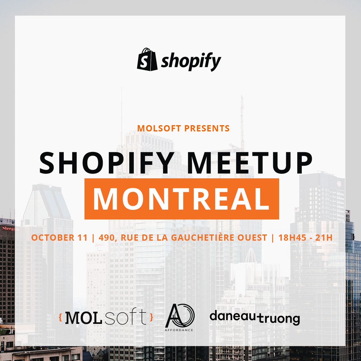 cardiganmtl's tweet photo. Plus que 2 jours avant notre session Q&amp;A sur les Facebook Ads au #ShopifyMeetup de Montréal! 
Achetez vos billets ici: https://t.co/i2WIWqRYWP https://t.co/L9vUNS7Yy5