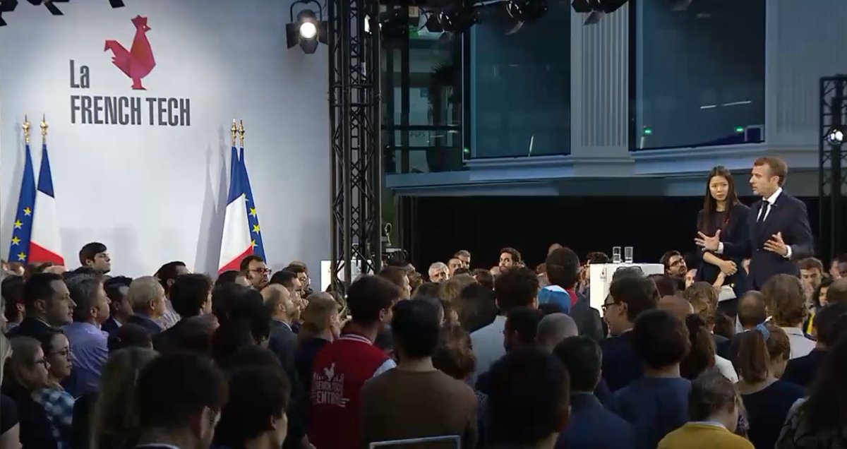 Urssaf_IDF's tweet photo. 🔴 @EmmanuelMacron à #StationF "Votre ami c'est l'Urssaf [...] le jour où vous êtes malade, au chômage, où vous êtes vieux, c'est grâce à l'Urssaf qu'on peut vous payer..." L'Urssaf gère les ressources de la #Securitésociale et accompagne les #startups avec @FrenchTechCtral ! https://t.co/pMkVu6eLNS