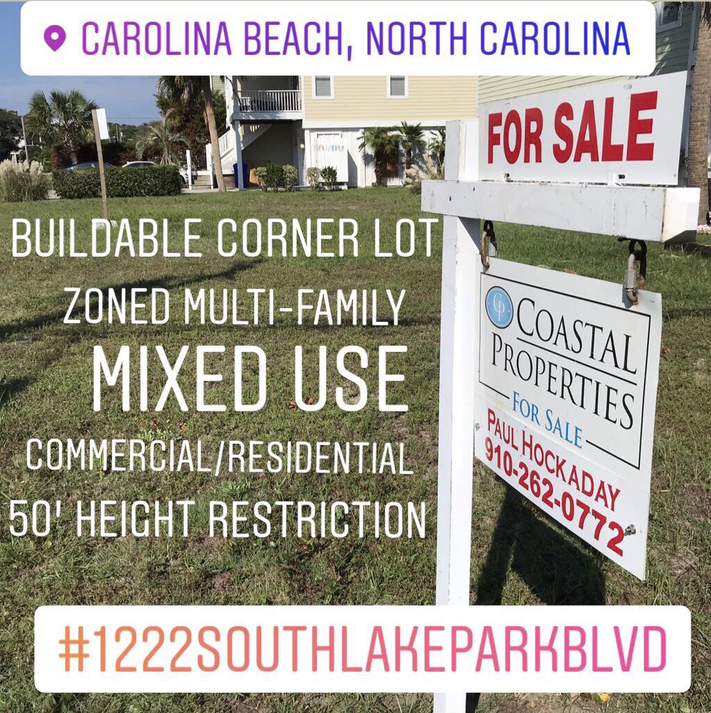 Great Lot Available at Carolina Beach.  Message for more details. #realestate #carolinabeach #forsale #buildablelot #newconstruction #realtor #beach #nc #beachlife