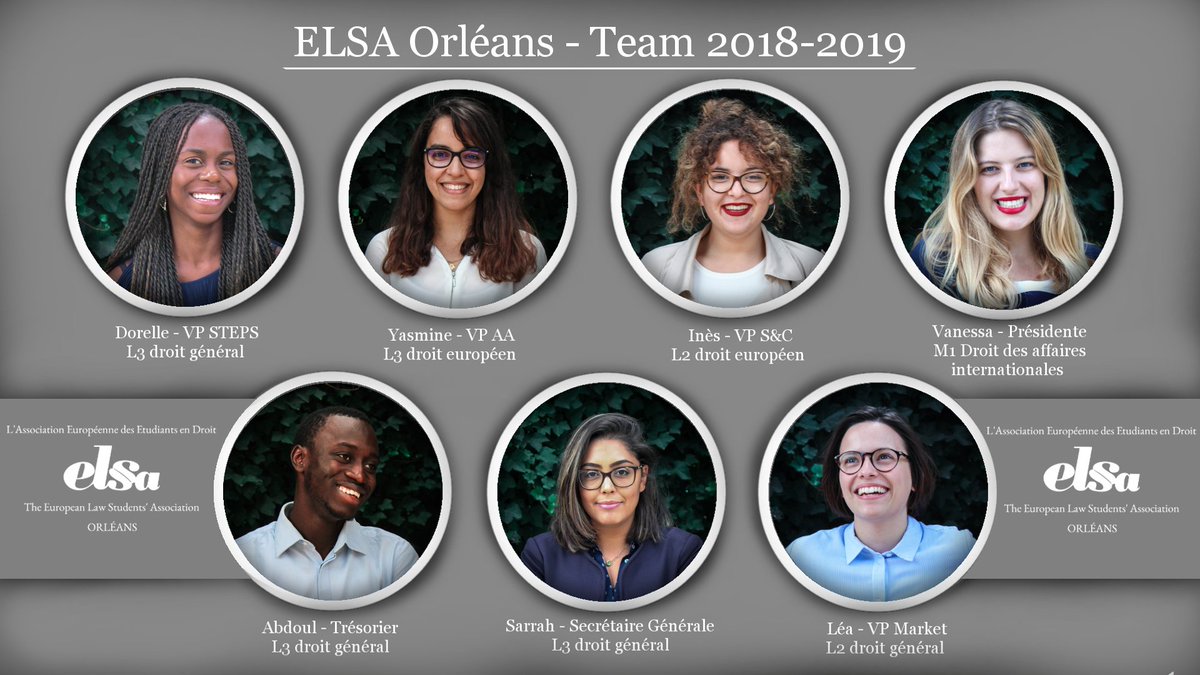 ELSA Orléans - Team 2018-2019 N'hésitez pas à venir nous rencontrer ! :)