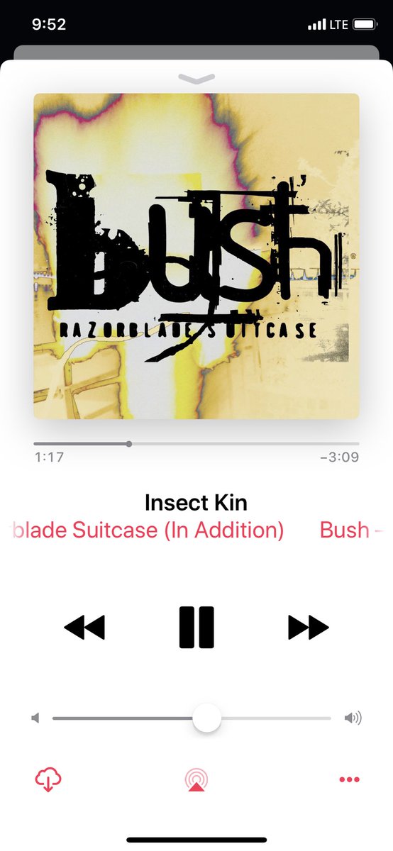 jniren's tweet photo. Getting through the day with this gem @bushofficial @GavinRossdale #insectkin #razorbladesuitcase https://t.co/AnUTTfx0JI