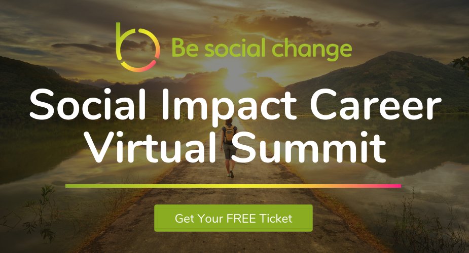 BeSocialChange's tweet image. Get your FREE ticket to the Social Impact Career Virtual Summit (bit.ly/SICVSWB) to learn from 40+ social impact leaders sharing their best strategies &amp;amp; advice for growing a career that makes a positive impact! #SocialImpact #Career #BCorp #Nonprofit