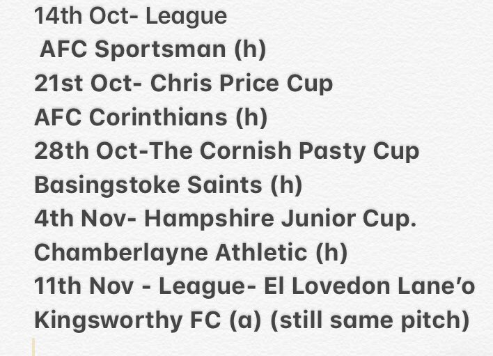FcWorthys's tweet photo. Now the long awaited cup fixtures are in , the October/November Schedule looks something like this.. (h) (h) (h) (h) (h).
Astleast after a few weeks the grass shouldn’t look like this anymore. And we may be able to see Christian again. https://t.co/aWSHLr4gfz